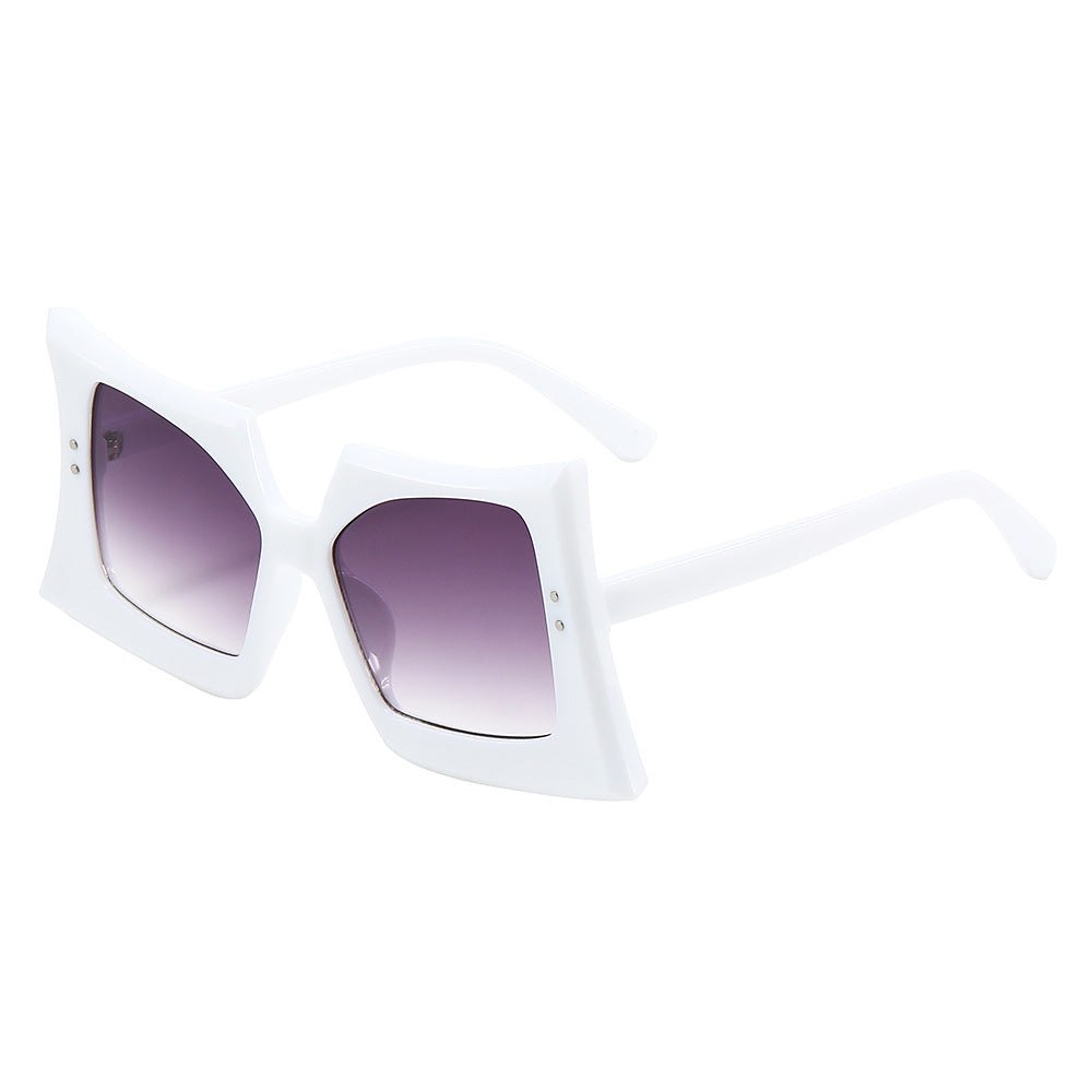 Trendy Square Frame Sunglasses Hip-Hop Style UV400 Protection