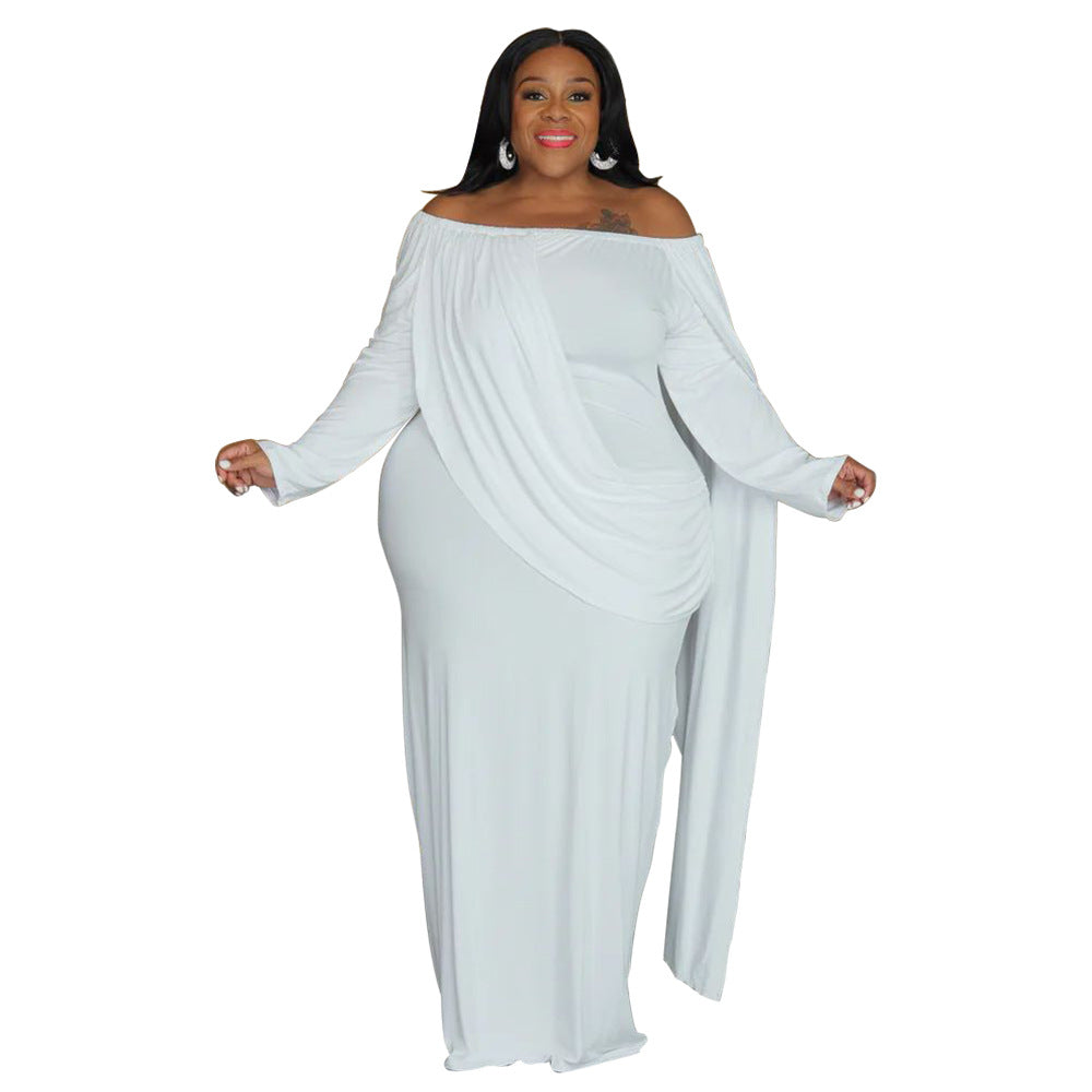 Off-Shoulder Long Sleeve Bodycon Dress