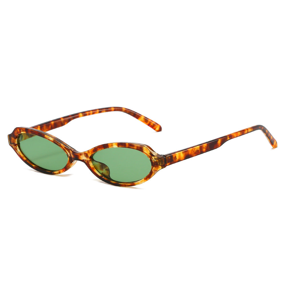 Trendy Oval Sunglasses Non-Polarized UV400 Protection for Fashion and Outdoor Activities