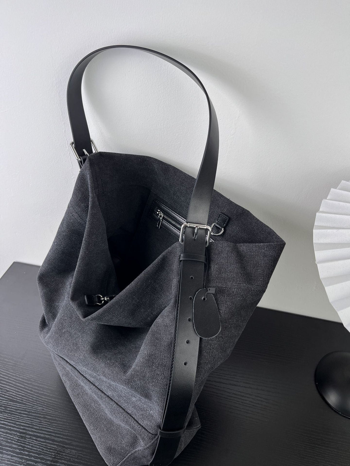 Large Capacity Canvas Tote Slouchy Shoulder bag
