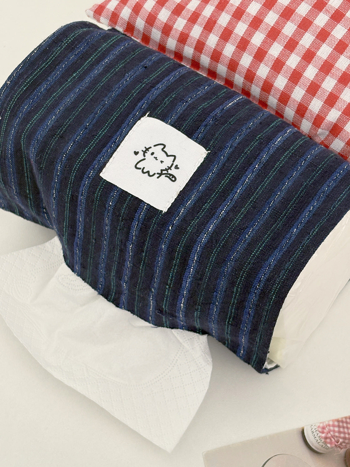 Red Plaid Tissue Box Holder Cute House Design Home Decor