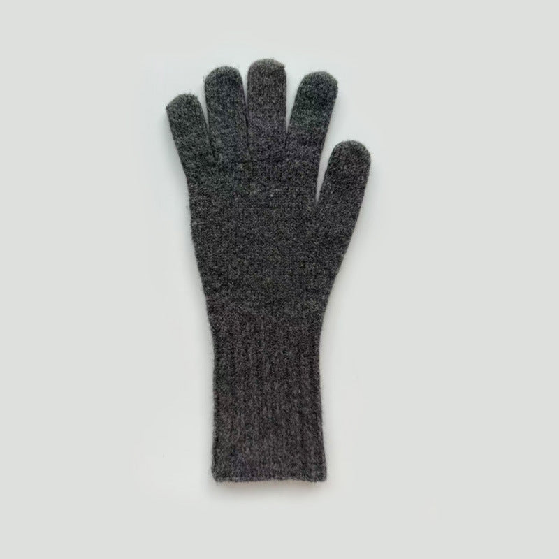 100% Pure Wool Touchscreen Fingerless Gloves for Women