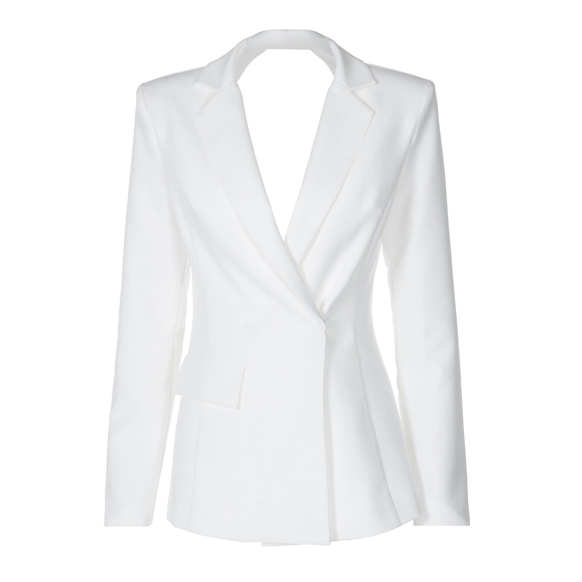 Fashionable Sexy Backless Slim Fit Long Sleeve Blazer