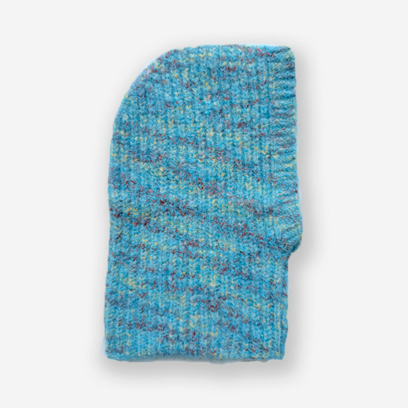 Handmade Wool Blend Colorful Pointed Balaclava Hat