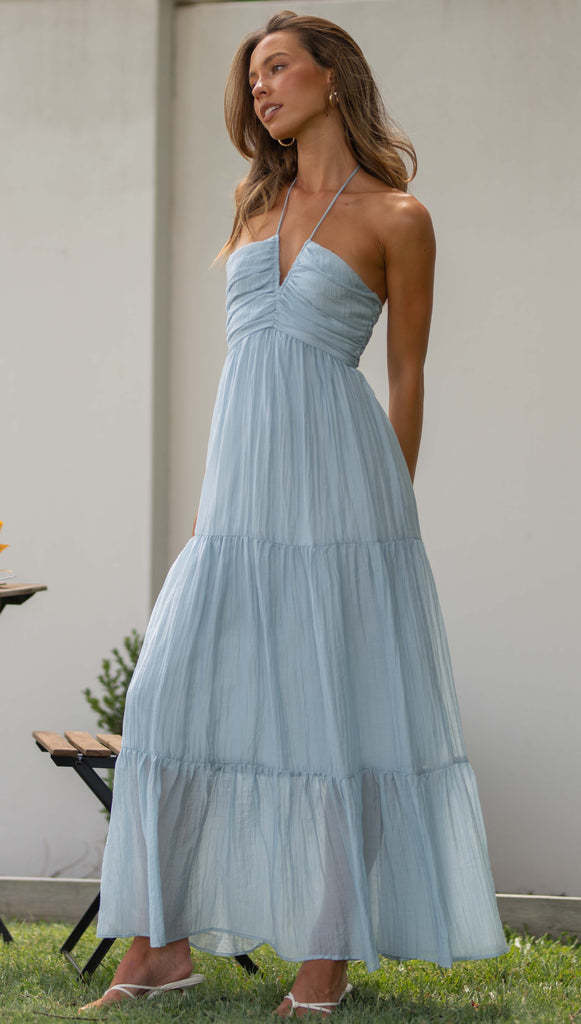 Women'S New Camisole V-Neck Long Patchwork Dress
