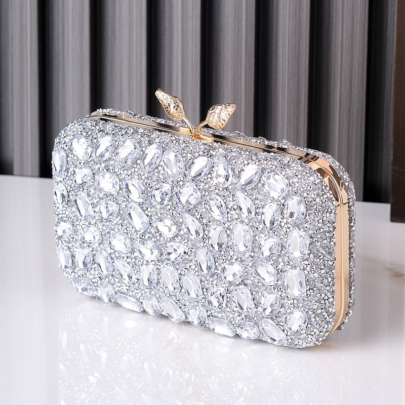 Gemstone Evening Clutch Colorful Resin Bag Stylish Party Purse