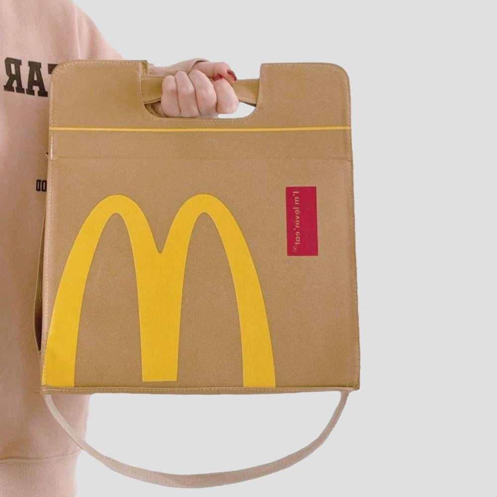 Saint Morris Golden Arches Parody Mcbag