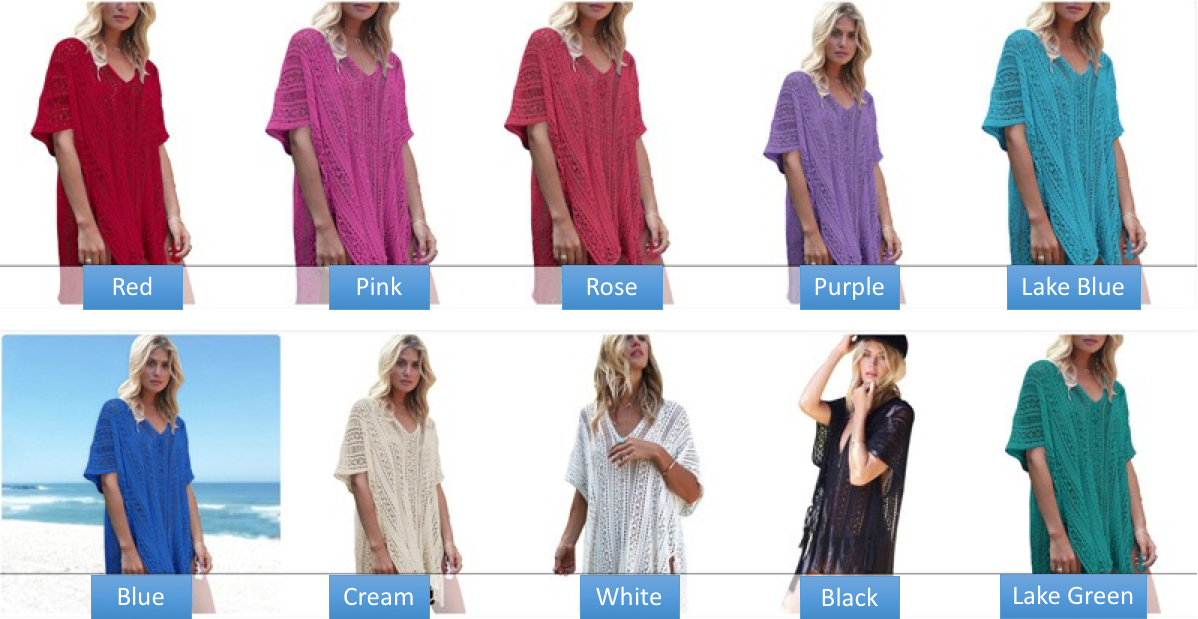 Bikini Hollow Beach Blouse Knitted Sun Protection Clothing Wholesale