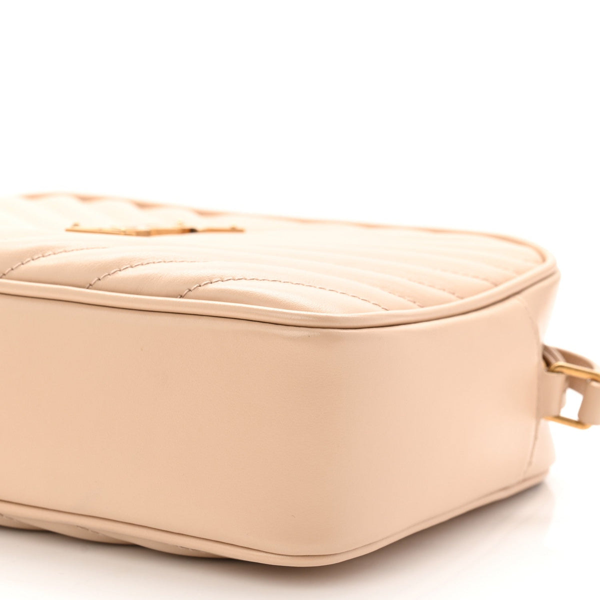 Calfskin Matelasse Monogram Lou Camera Bag Dark Beige