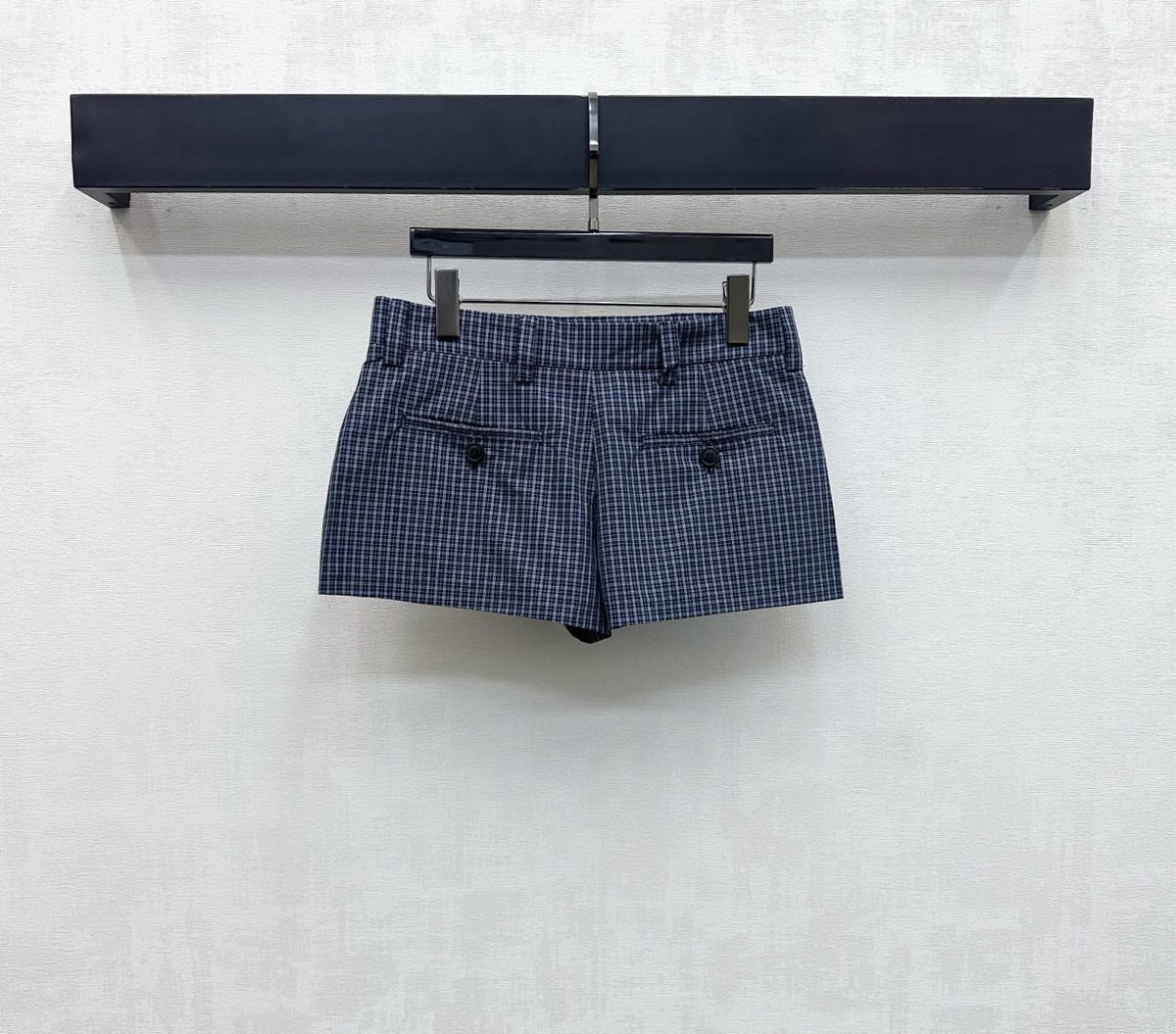 Miu Mini Skort Navy Blue Polyester Blend 349767