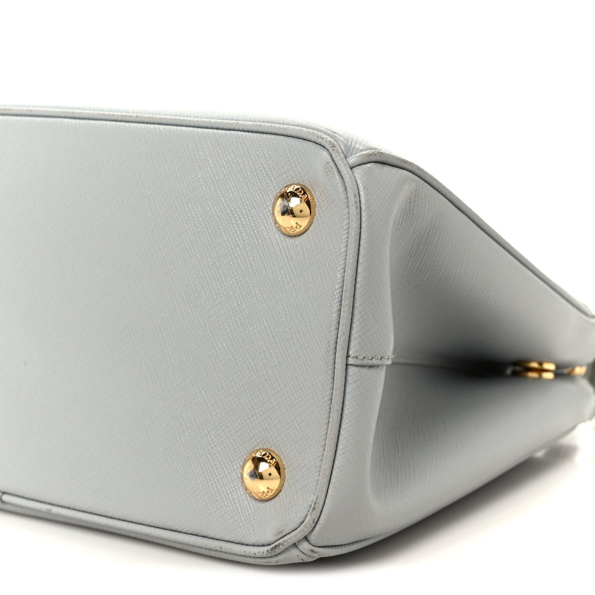 Saffiano Lux Small Galleria Double Zip Tote Granito