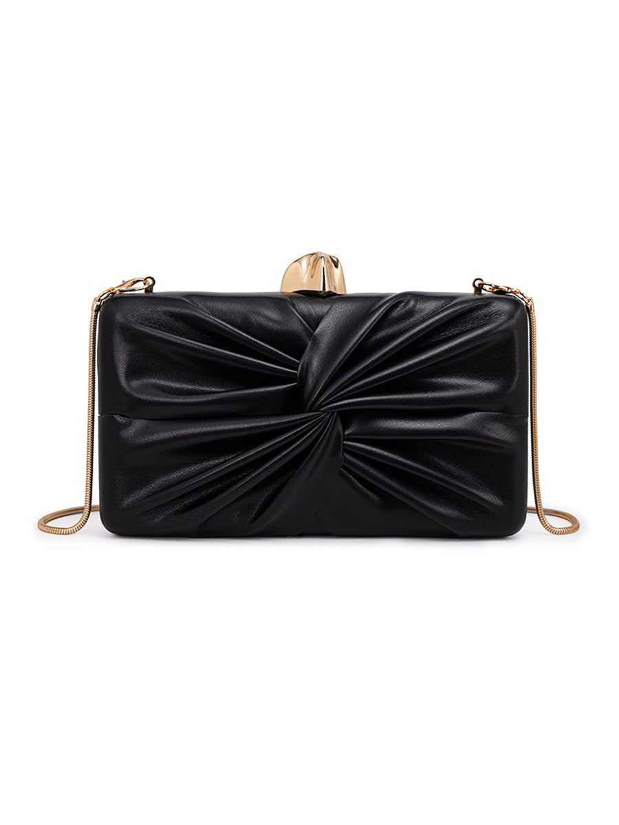 Maya Ruched Leather Bag