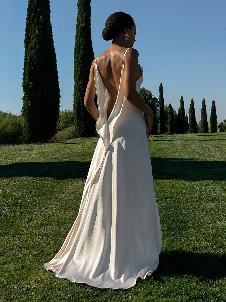 Audrey Backless Maxi Dress