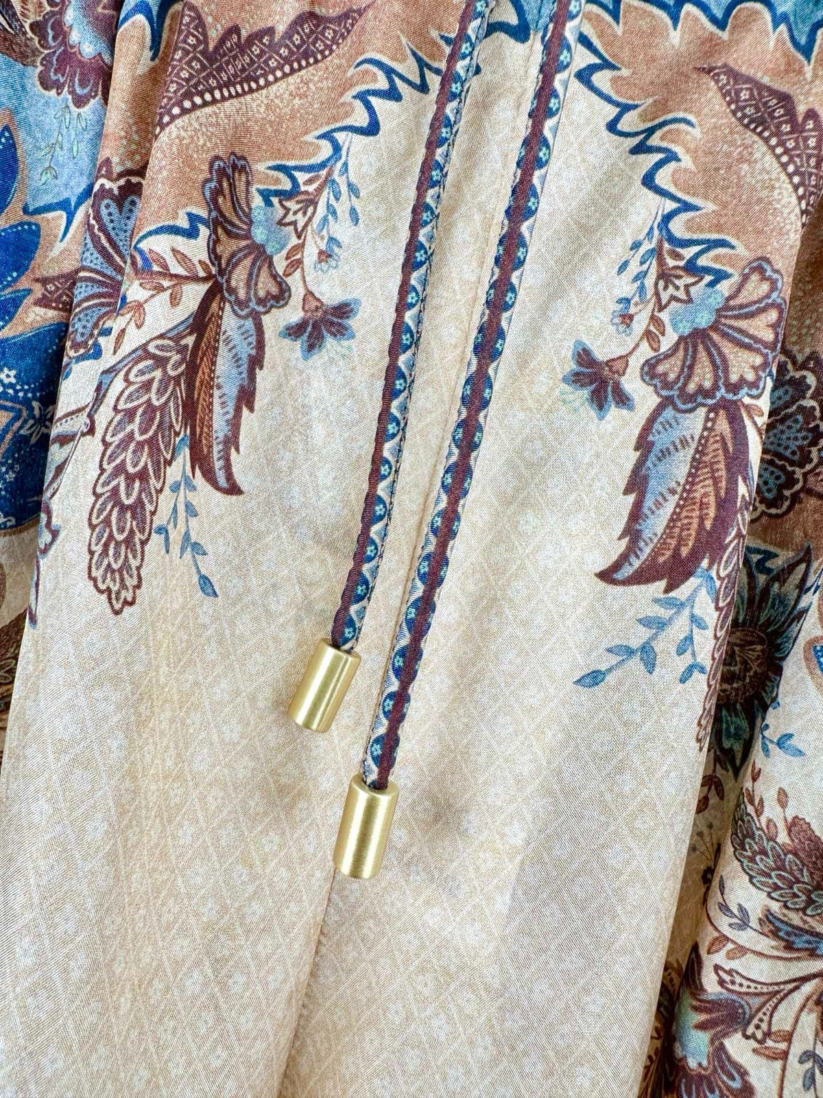 LONG SKIRT PRINTED 25S IN SPUN SILK 266326