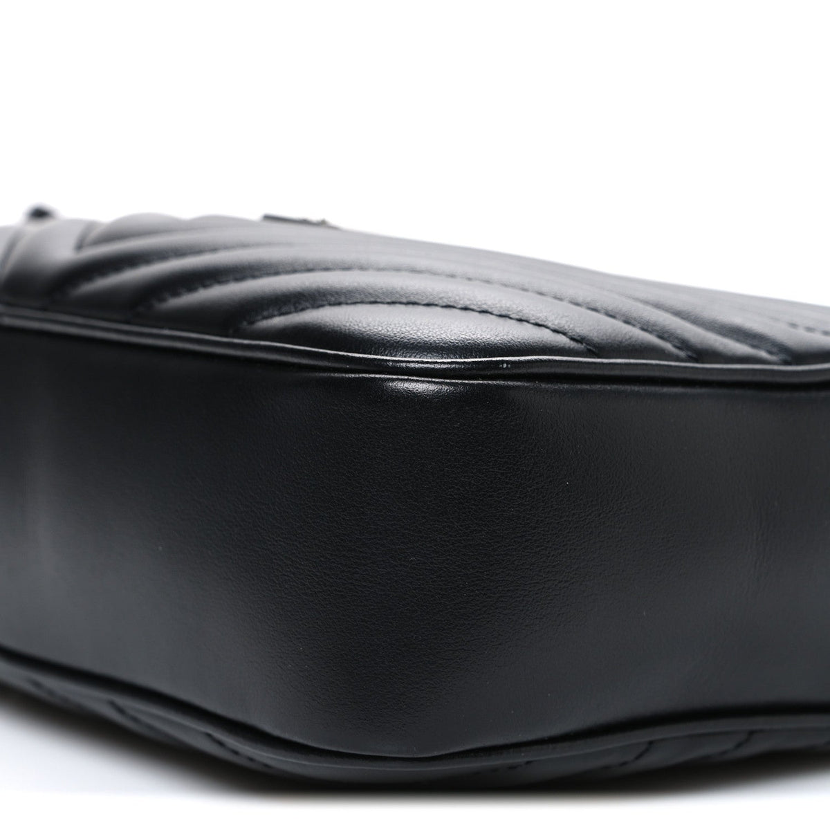 Calfskin Matelasse Monogram Lou Camera Bag Black