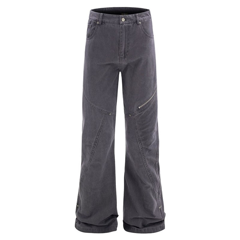 Vintage Washed Distressed Cargo Pants