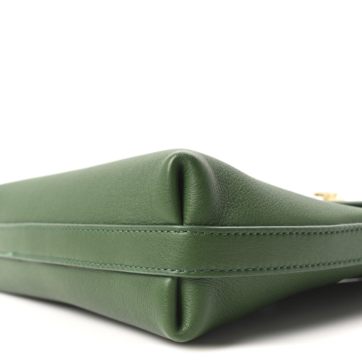 Calfskin Small Hug Messenger Bag Forest Green
