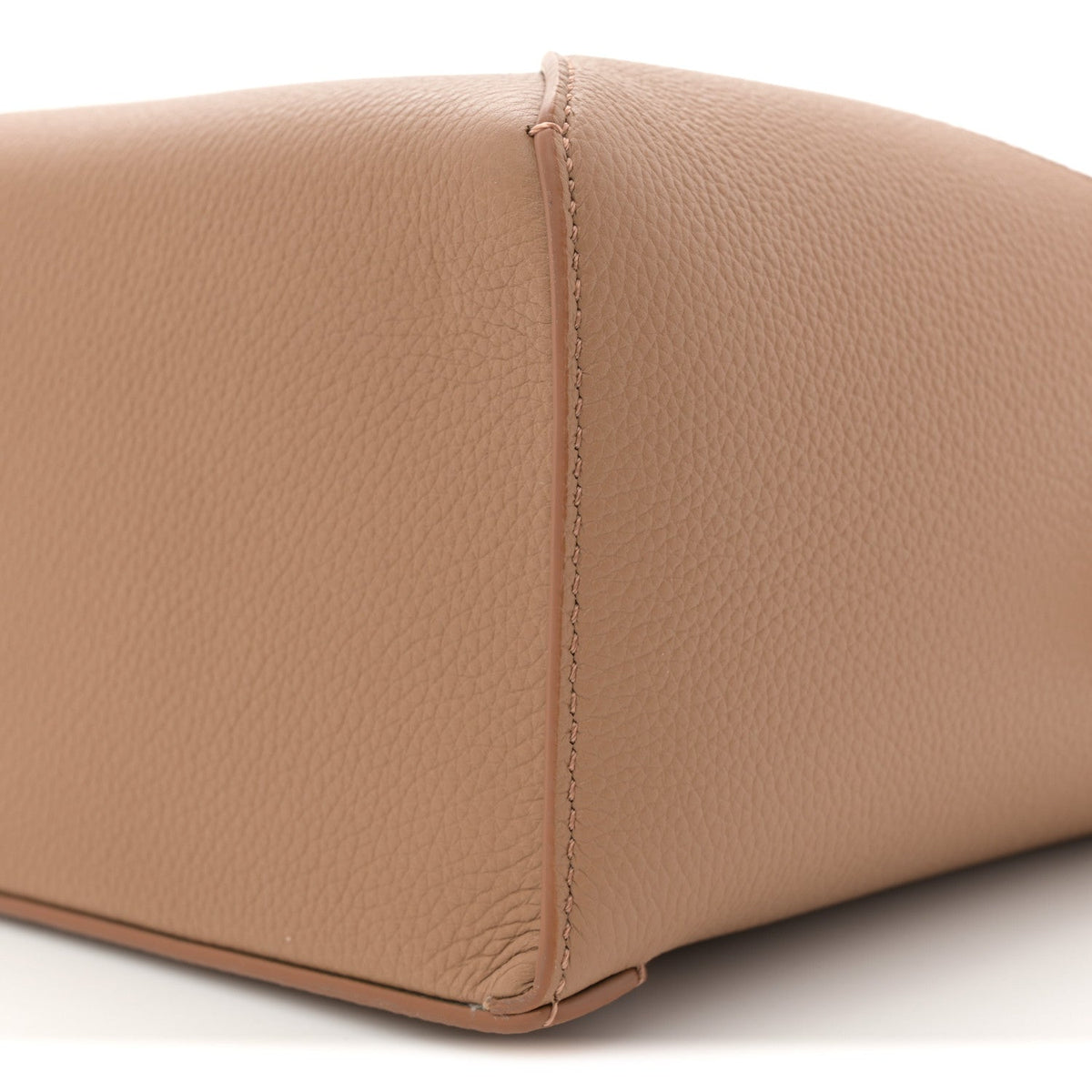 Grained Calfskin Small Puzzle Edge Bag Toffee
