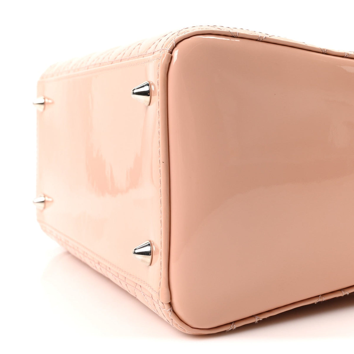 Patent Cannage Medium Lady Dior Light Pink