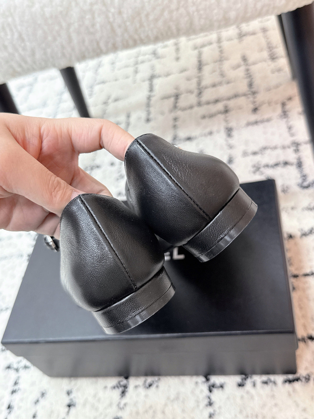CC 25B MaryJane Shoes Black Sheepskin