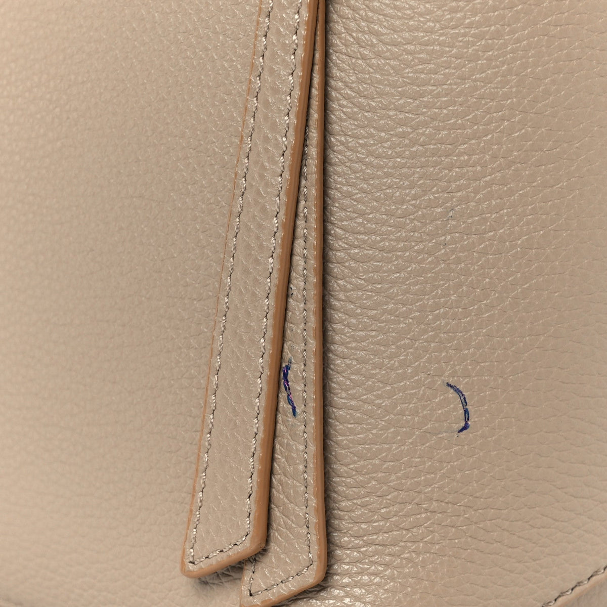 Grained Calfskin Small Puzzle Edge Bag Sand
