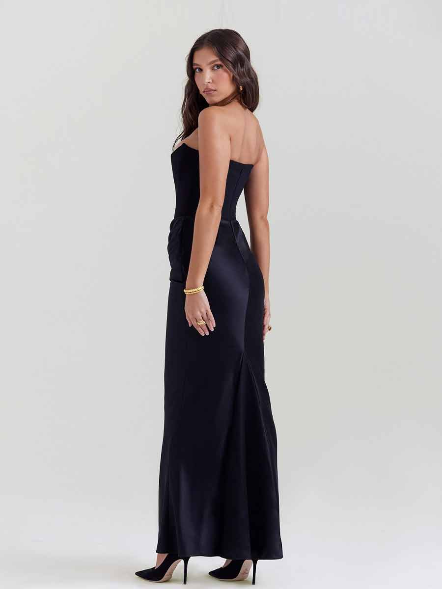 Genevieve Strapless Corset Maxi Dress
