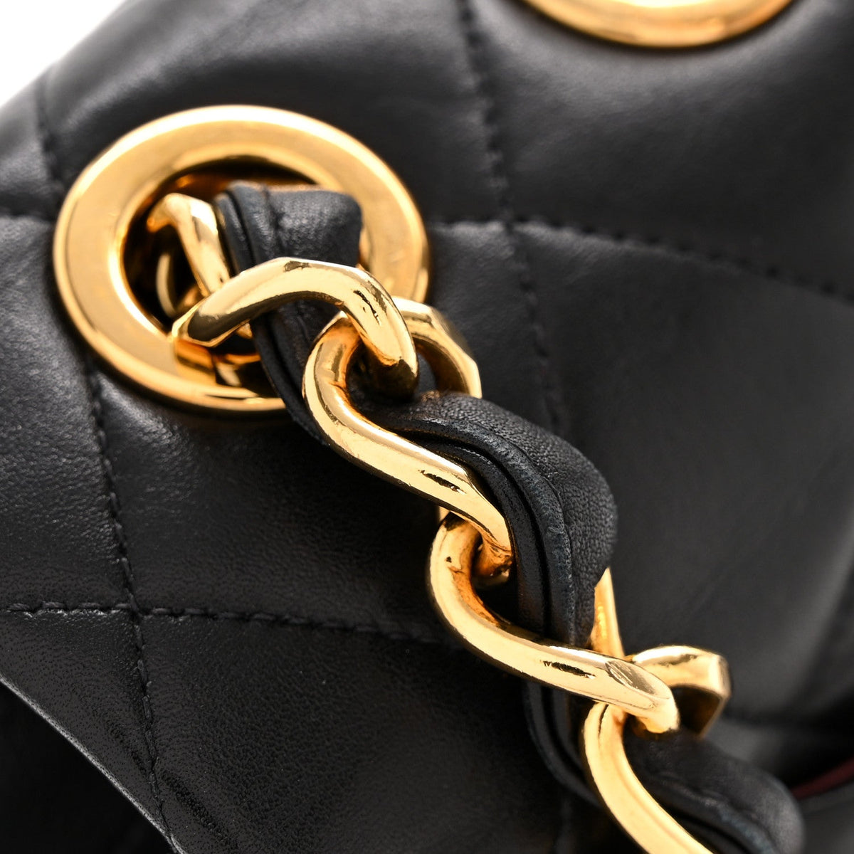 Lambskin Quilted XL Jumbo Single Flap Black