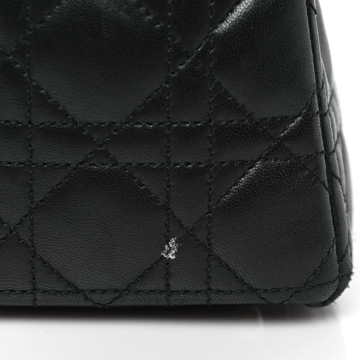 Lambskin Cannage Large Lady Dior Black