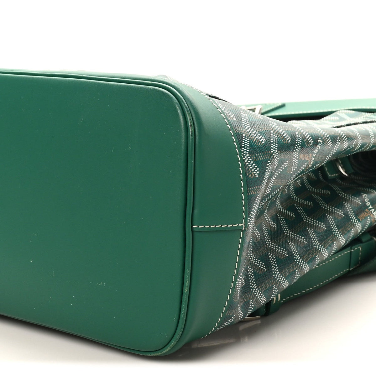 Goyardine Calfskin Alpin MM Backpack Green