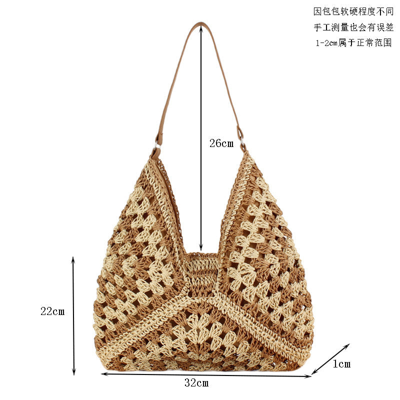Crochet Market Bag High Capacity Woven Bag