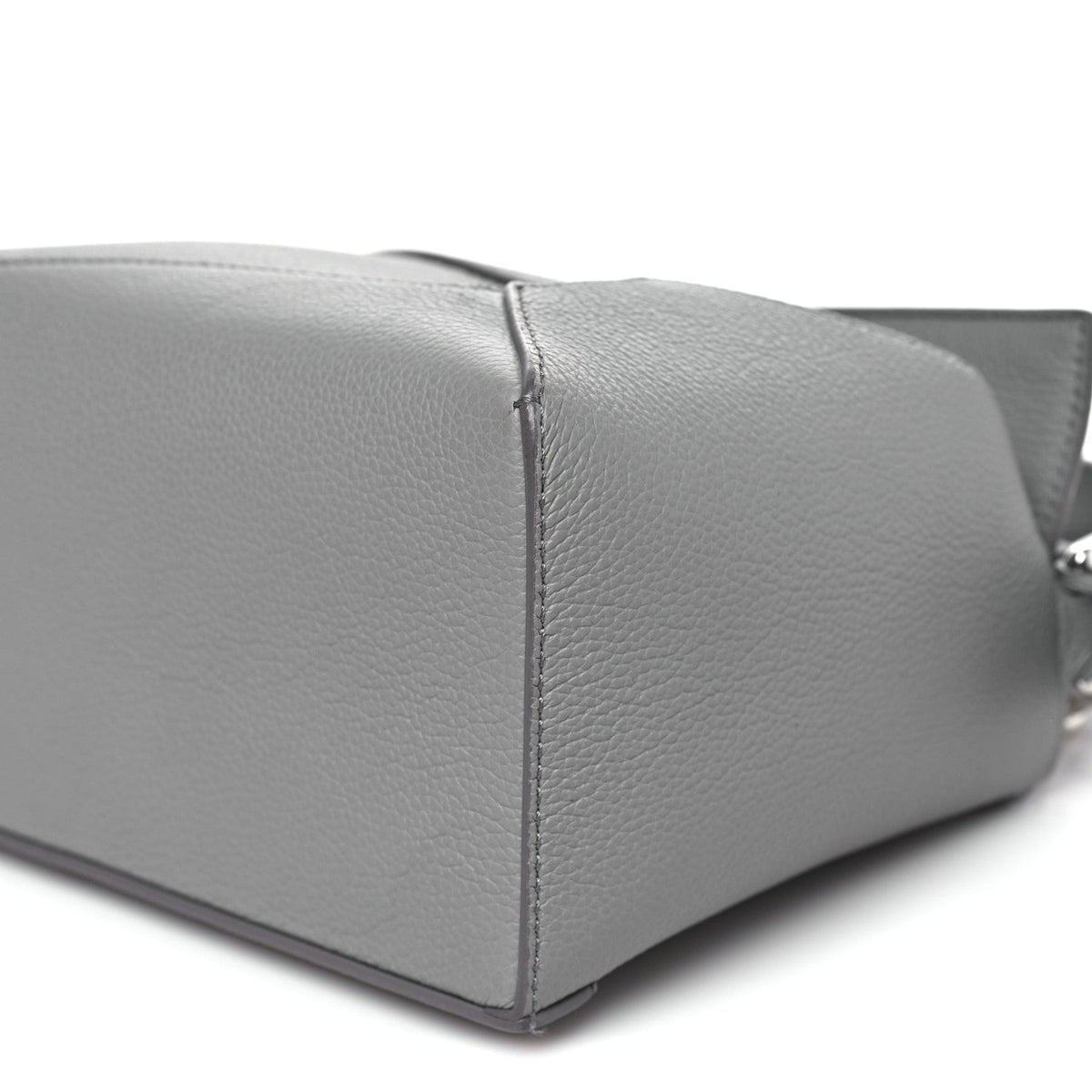 Soft Grained Calfskin Small Puzzle Edge Bag Pearl Grey