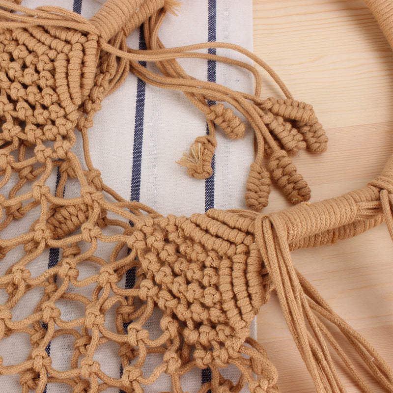 Crochet Market Bag Beach Bag With Net