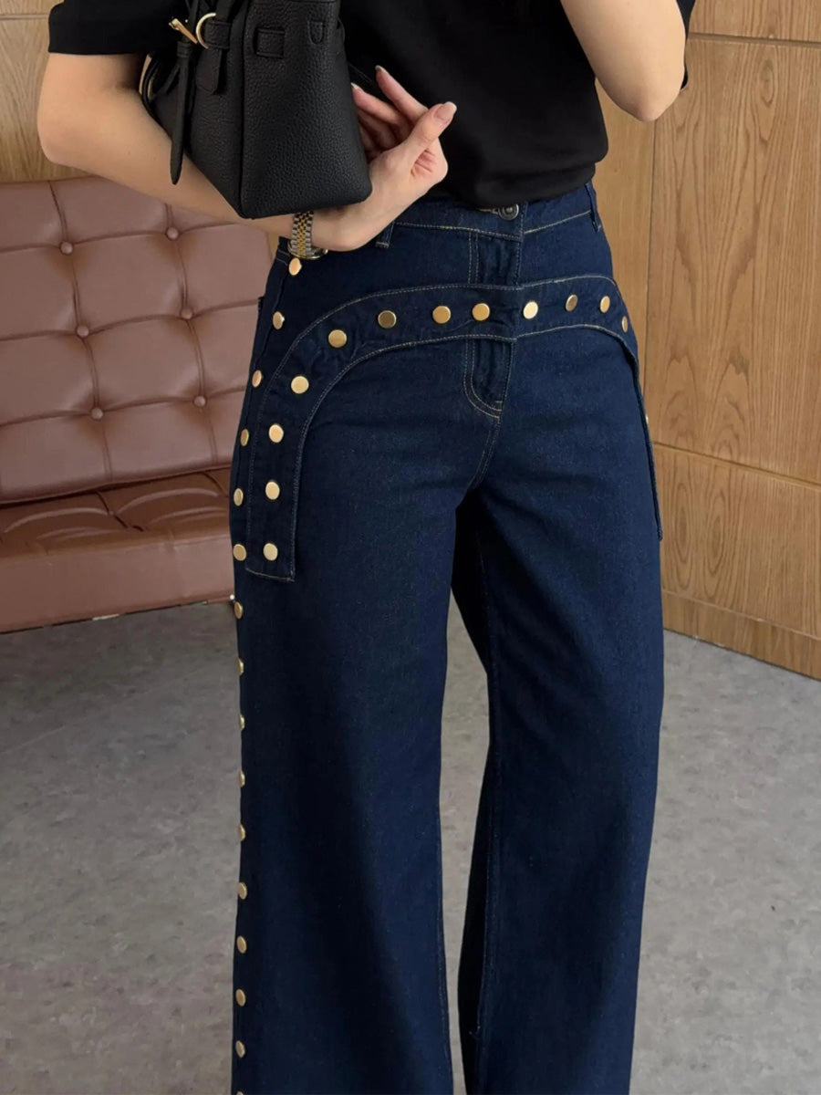 Alondra High-Waisted Paneled Jeans