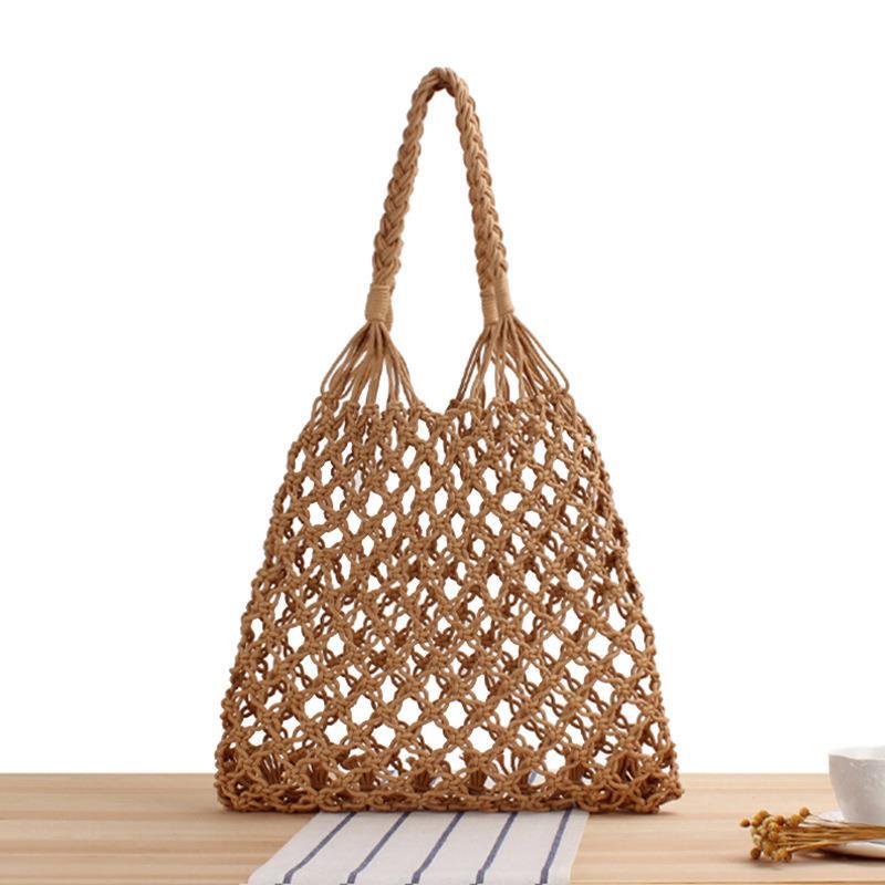 Crochet Market Bag Hollow Mesh Woven Bag