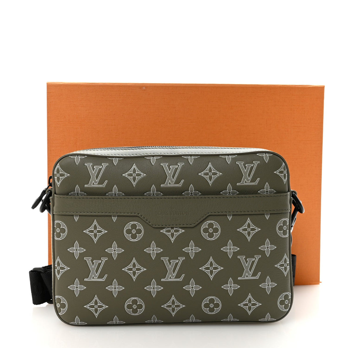 Monogram Shadow G65 Trio Messenger Olive Green