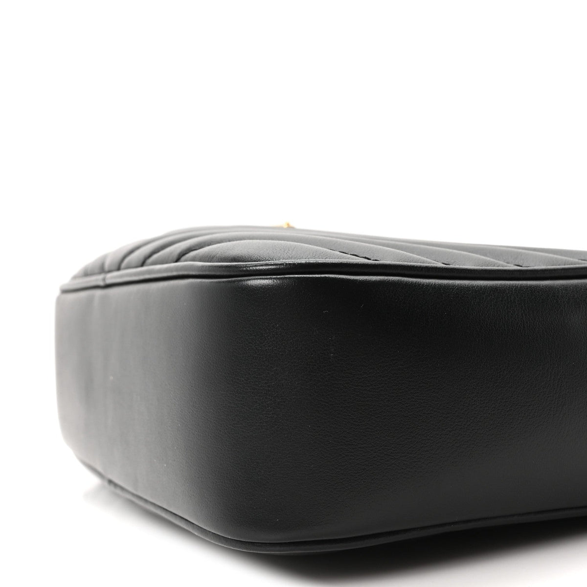 Calfskin Matelasse Monogram Lou Camera Bag Black
