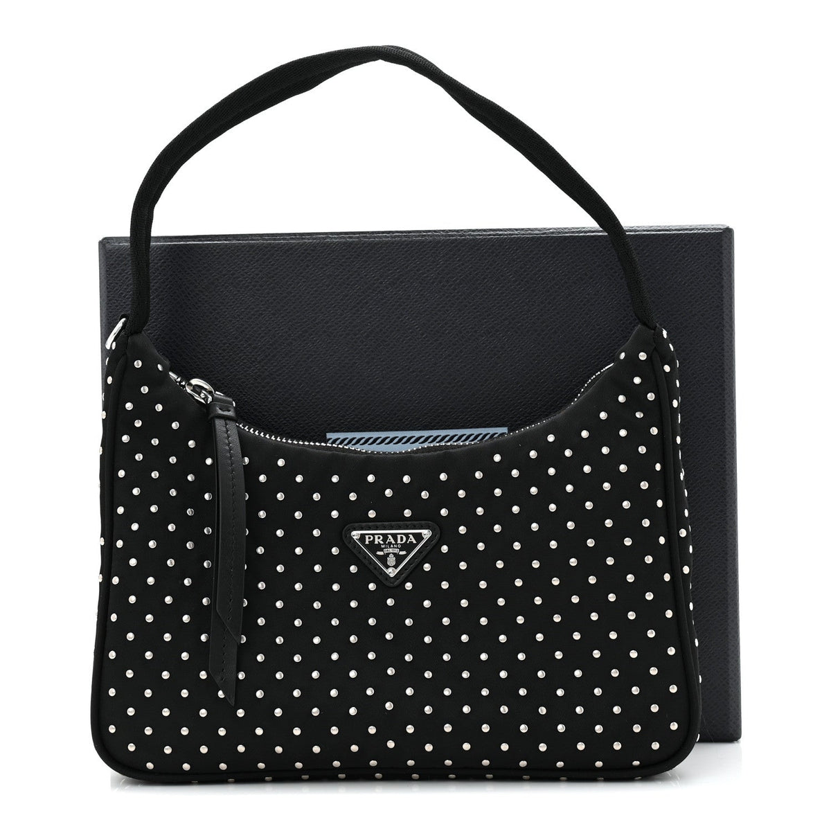 Re-Nylon Vela Studs Mini Re-Edition 2000 Bag Black