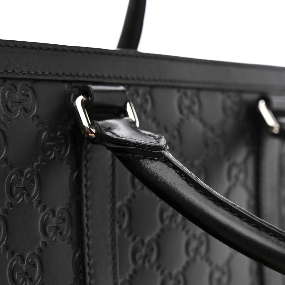 Guccissima Signature Briefcase Black