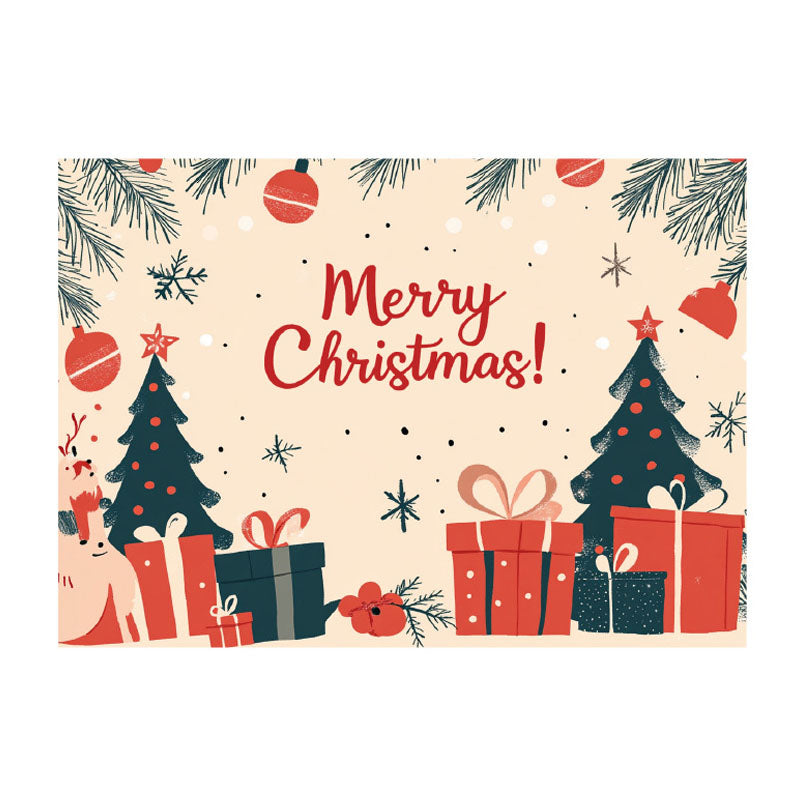 Merry Christmas Gift Decorative Greeting Card