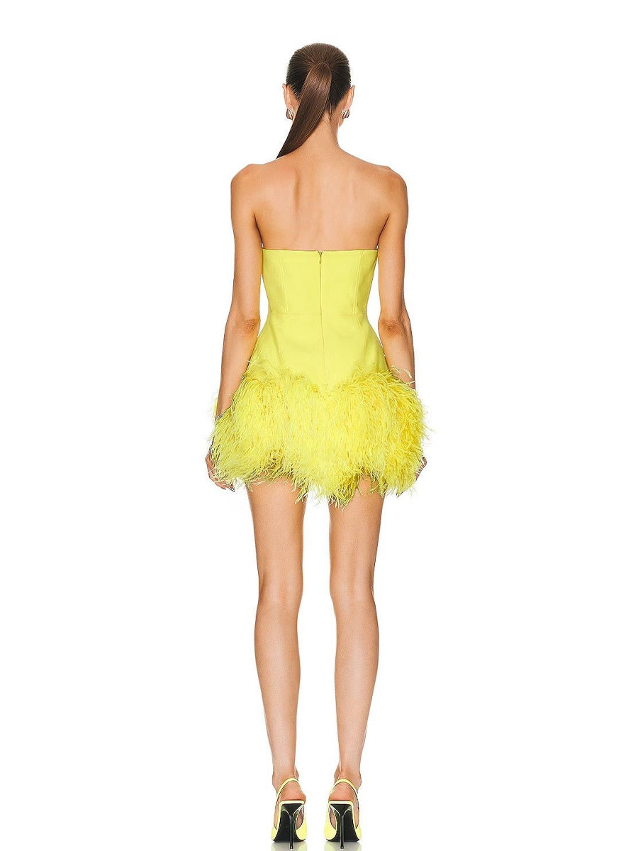 Nyla Mini Dress In Yellow