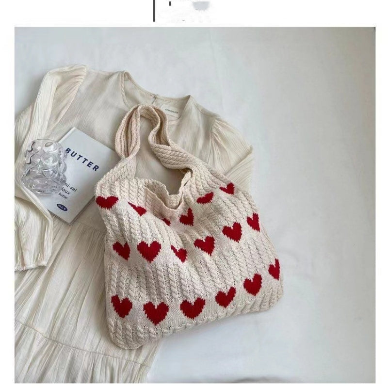 Crochet Tote Bag Small Fresh Simple Fashion Knitted Bag