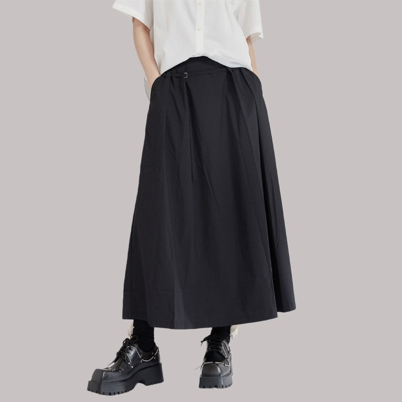High-Waisted Midi Skirt