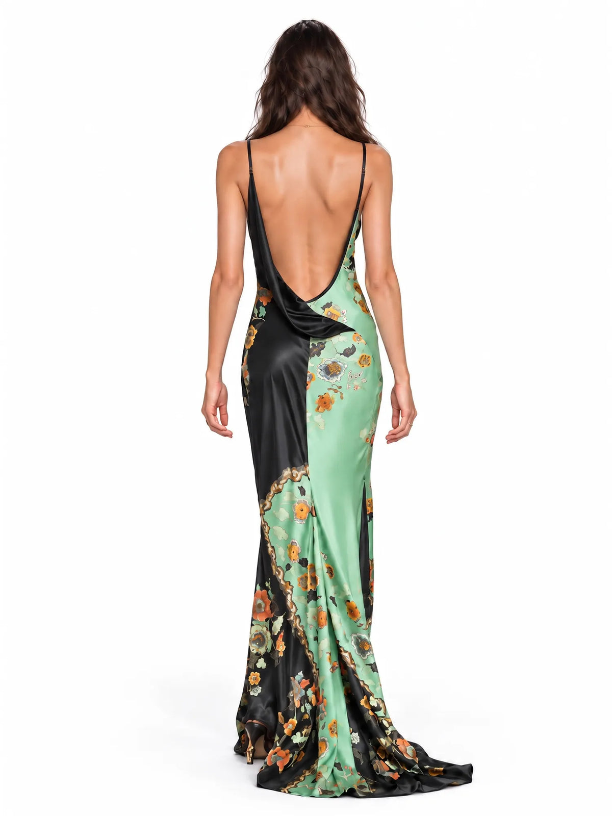 Juliette Floral Print Strappy Maxi Dress