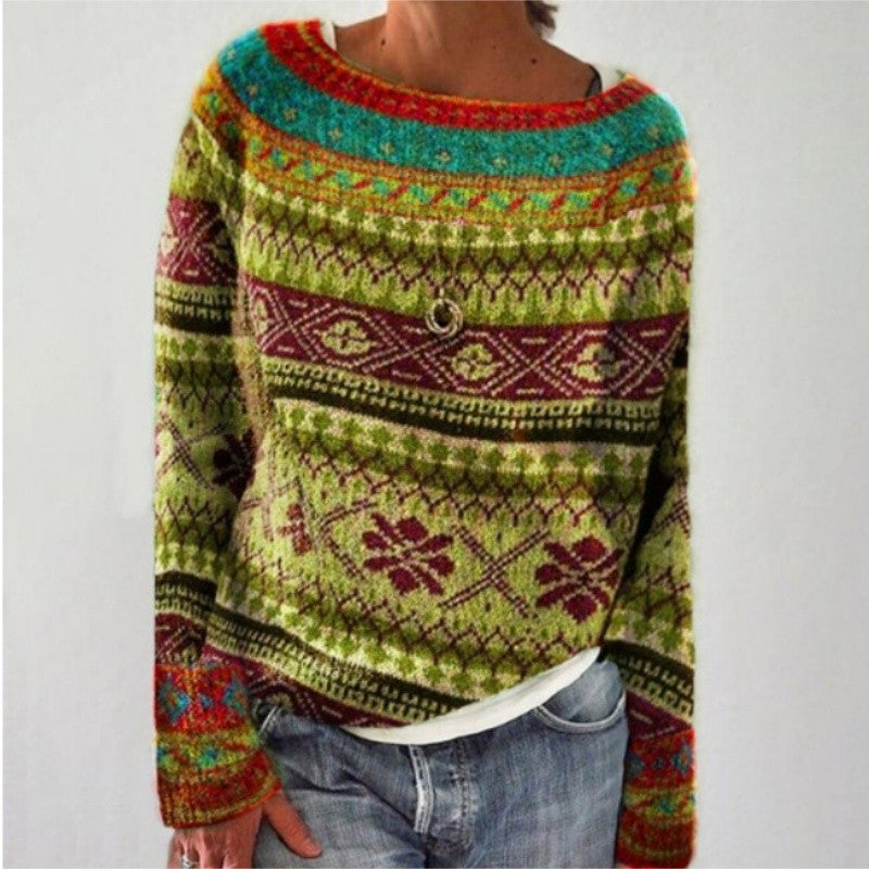 Color Block Knit Sweater