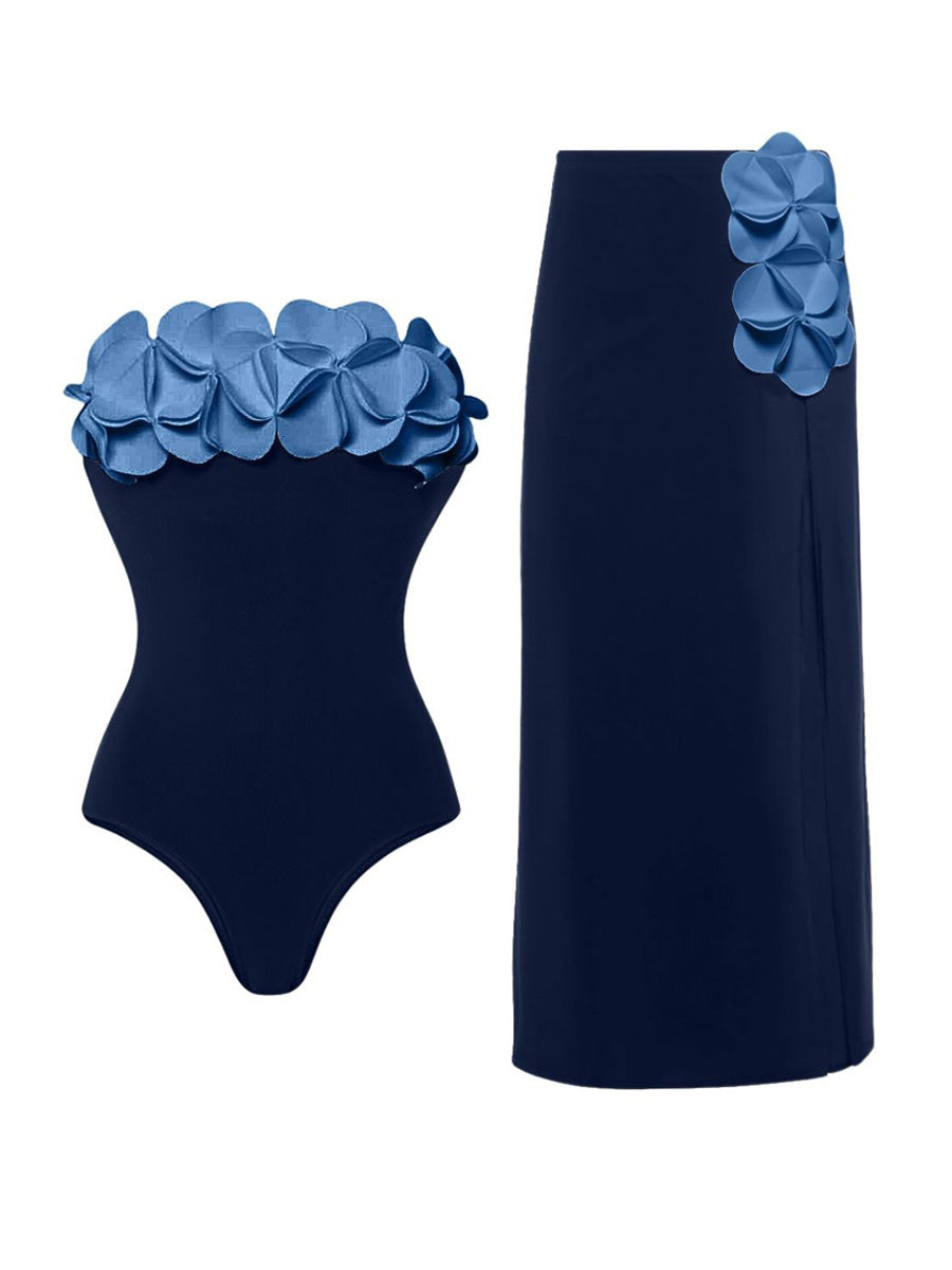 Sienna 3D Floral Swimsuit Set