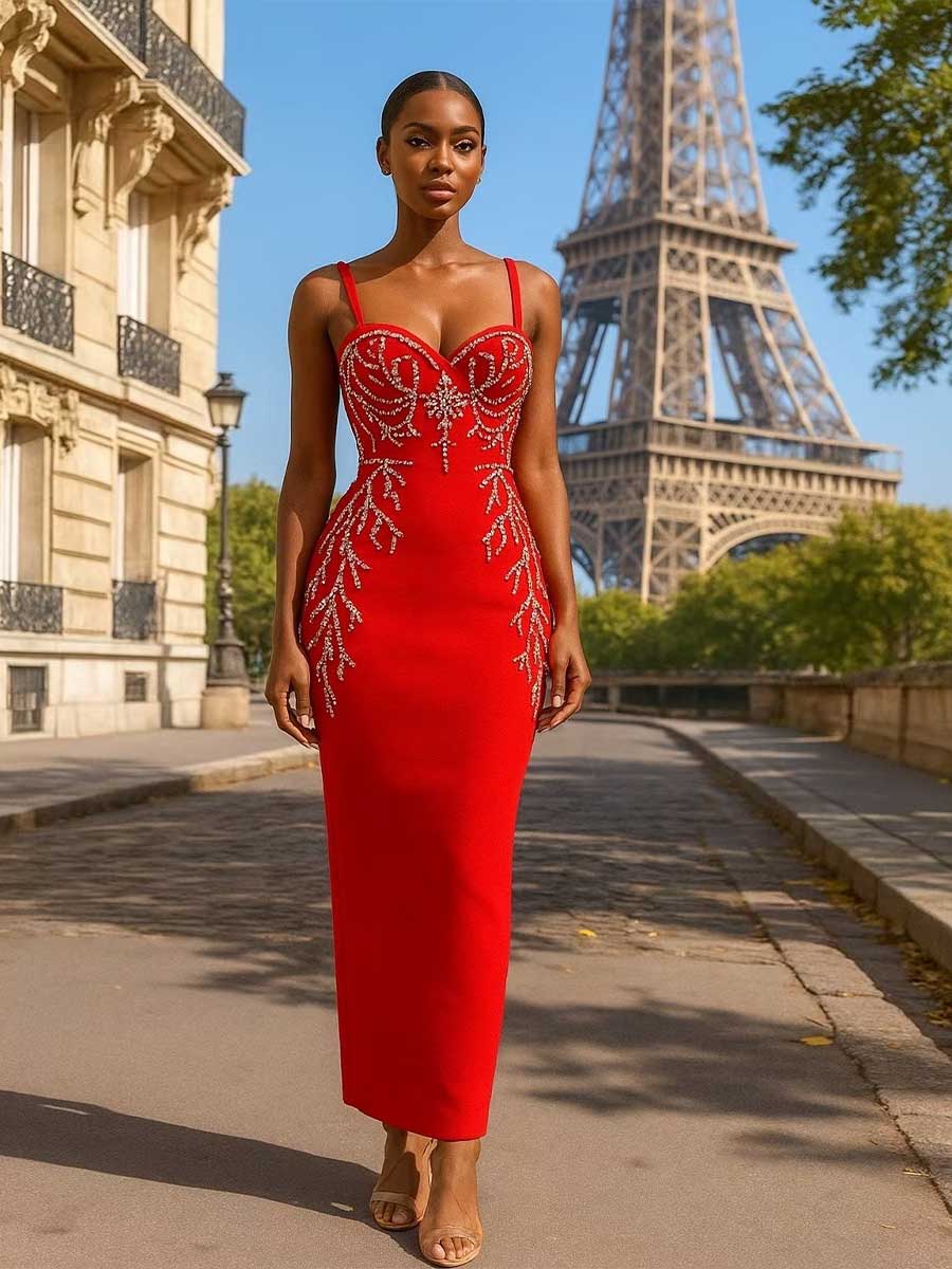Juliette Starlight Crystal Maxi Dress