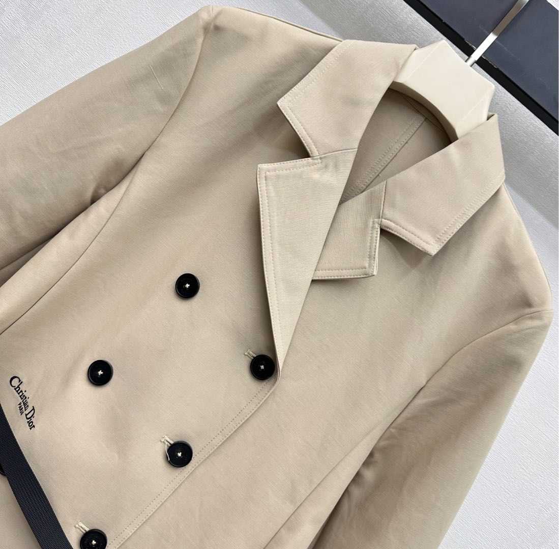 CD 26s Trench Coat Natural Beige Cotton 349777