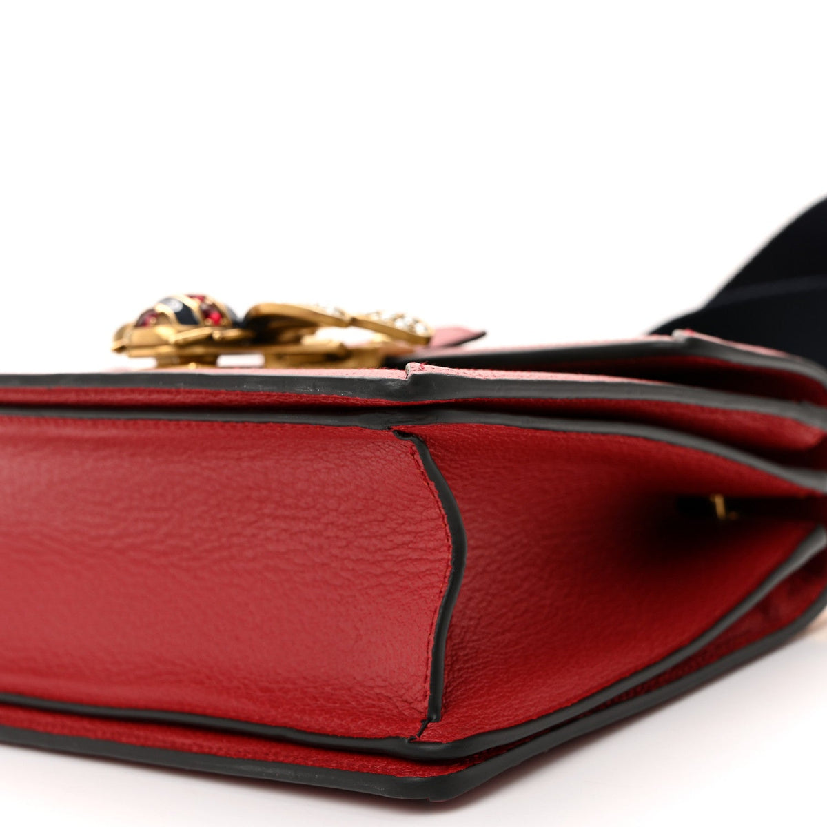 GG Supreme Monogram Small Queen Margaret Top Handle Bag Red