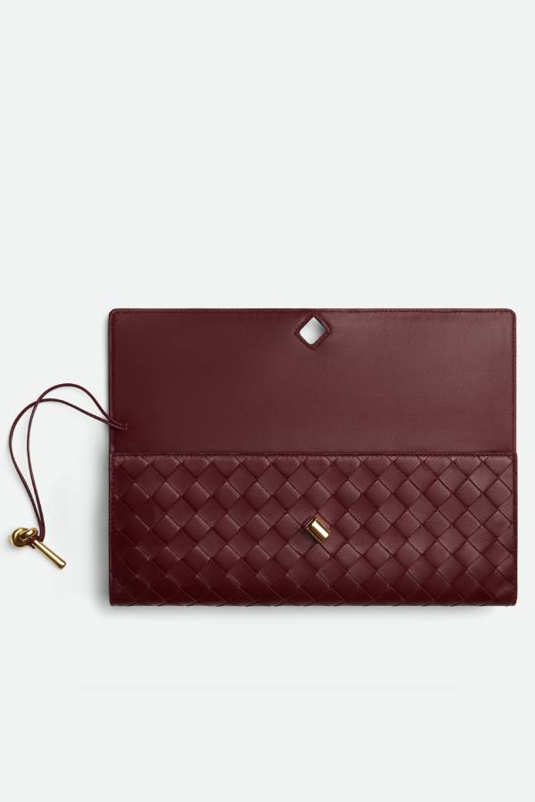 Woven Lock Handbag for Evenings