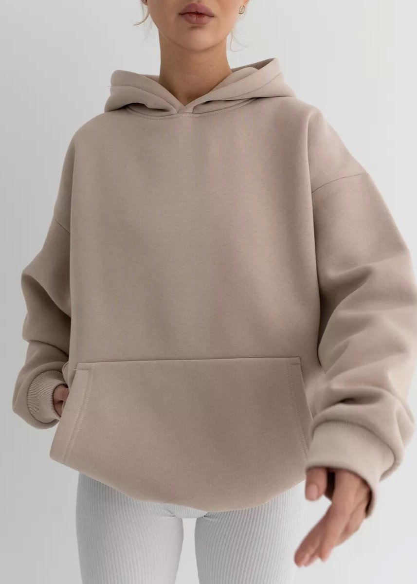 Long Sleeved Hooded Sweatshirt Soft Breathable Fabric